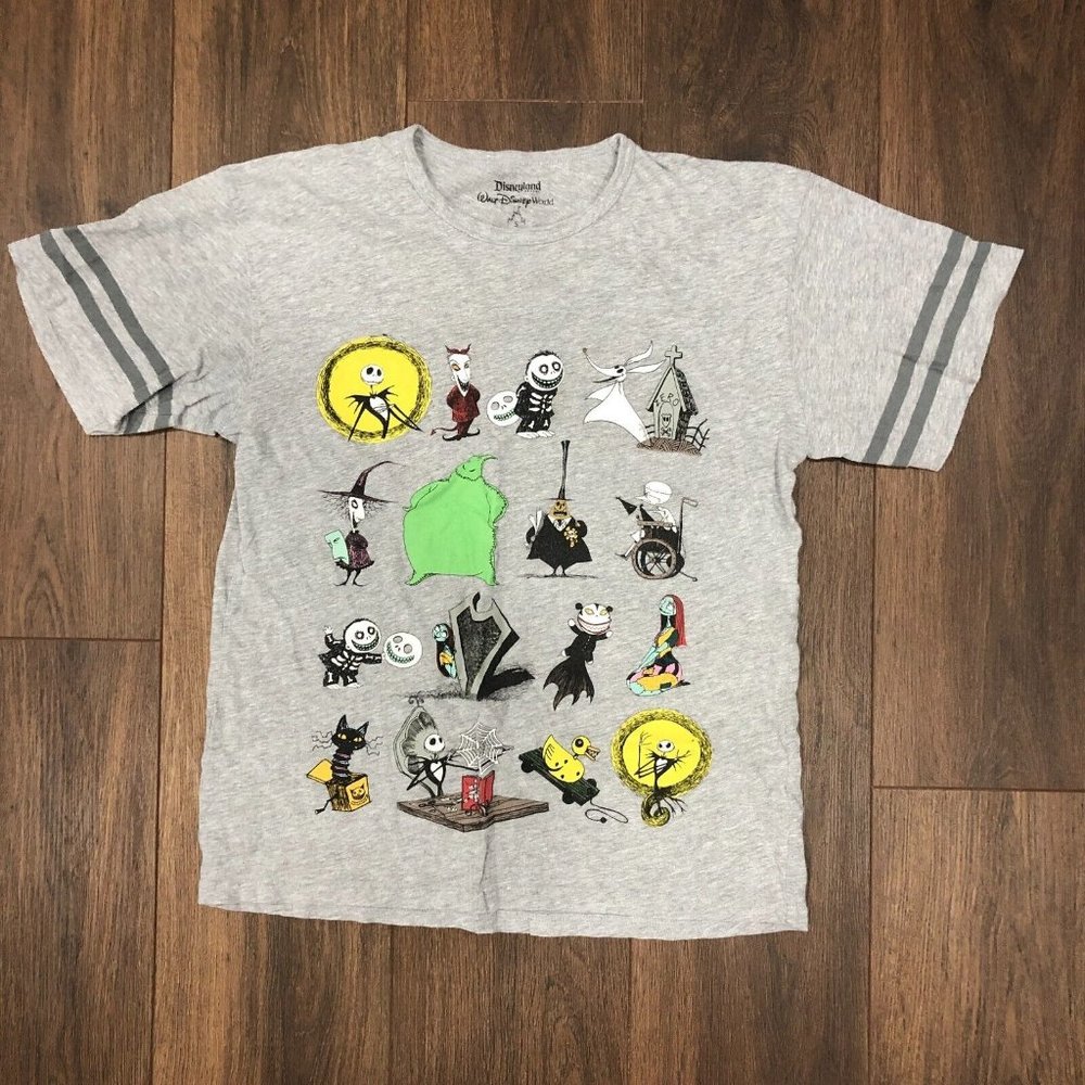 Disneyland Resort The Nightmare Before Christmas Jack Gray T Shirt Men Sz S